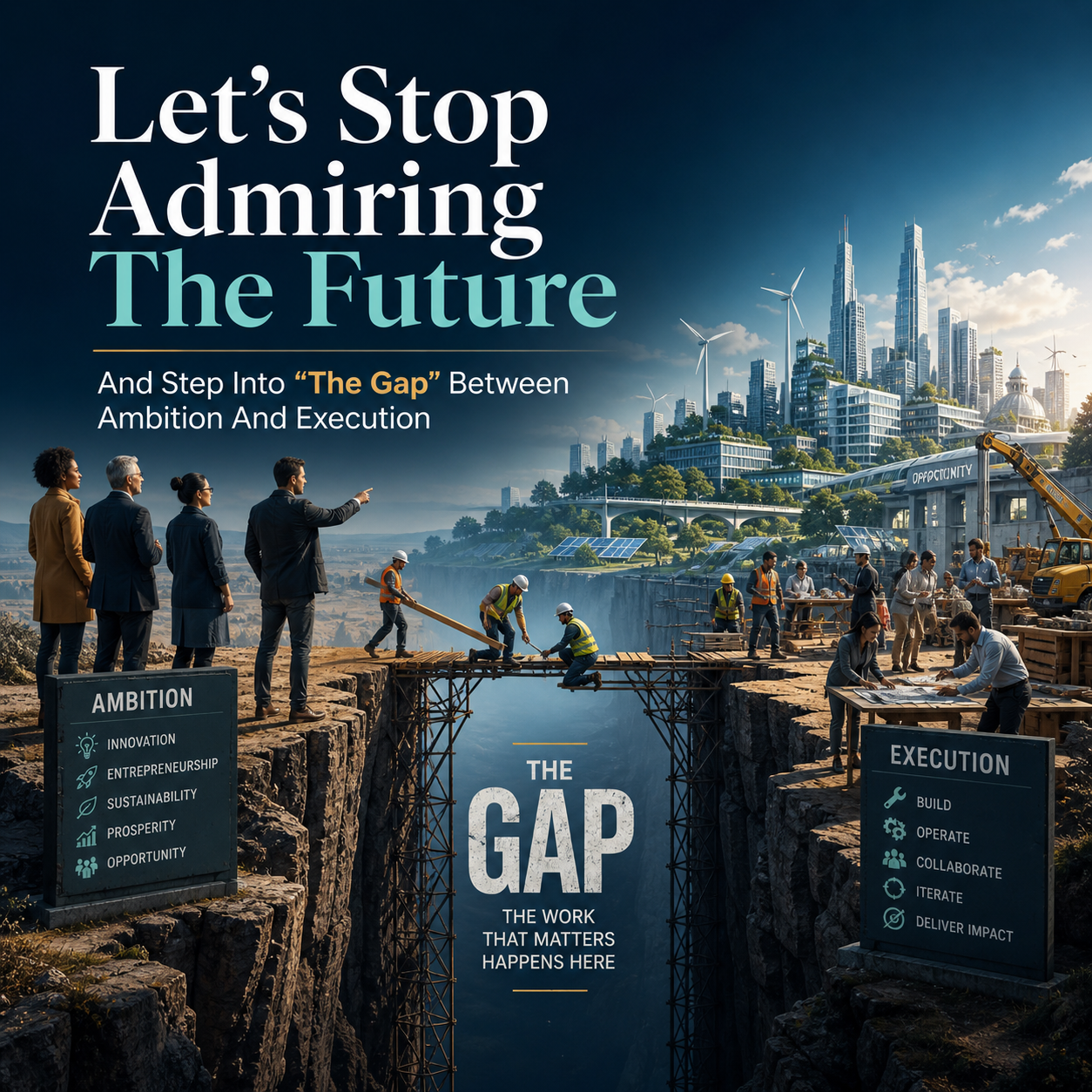 Let’s Stop Admiring The Future And Step Into “The Gap” Between Ambition And Execution
